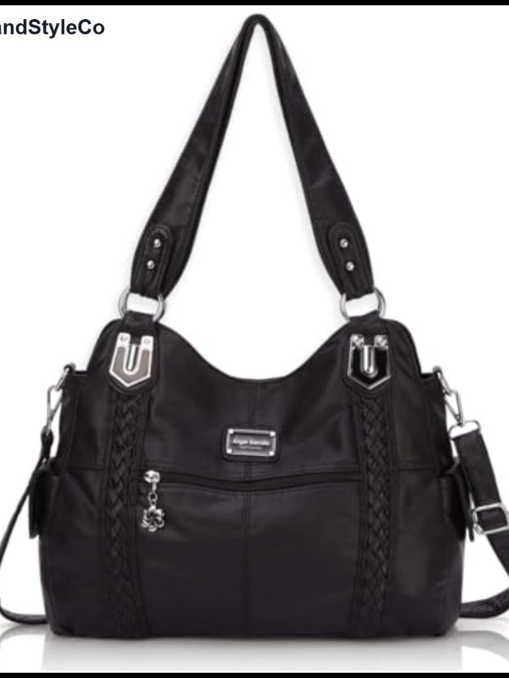 Soft PU Leather Hobo Shoulder Bag Crossbody Purse for Women
